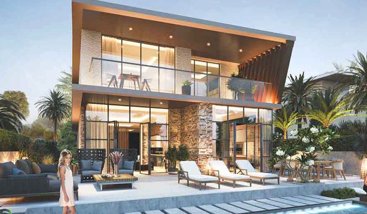 Townhouse-Villa im Cluster Malta der DAMAC Lagoons (Visualisierung DAMAC)